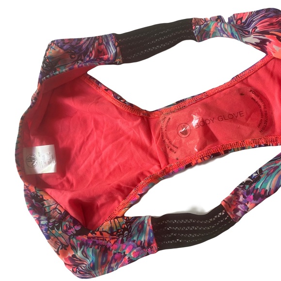 2 pcs NWT Body Glove Fly Ivy Strappy Top + Lace Hipster Bottom Butterfly Print - Picture 6 of 16